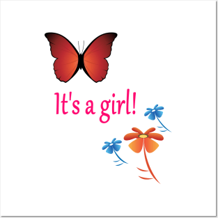 It's a girl! Posters and Art